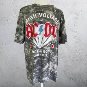 ACDC High Voltage Rock N Roll 1973 Men's Gray T-Shirt Short Sleeve 100% Cotton